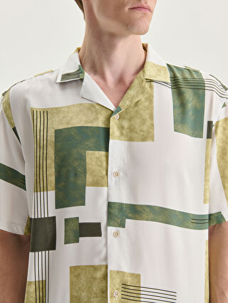 LGB シャツ LC WAIKIKI Regular Fit Short Sleeve Patterned Men's Shirt