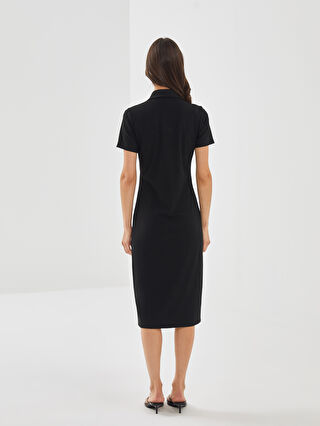 Polo Neck Women's Bodycon Dress -S5AO29Z8-CVL - S5AO29Z8-CVL
