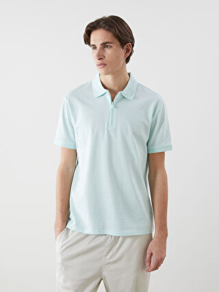 Men's Polo Neck T-Shirt -S5FE06Z8-FUE - S5FE06Z8-FUE - LC