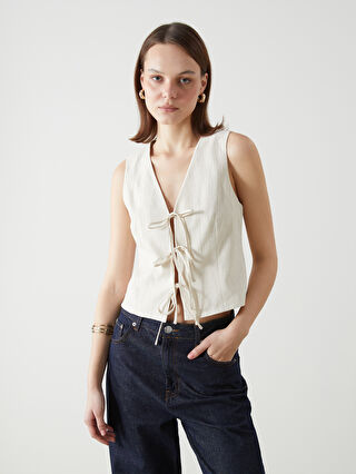 【新品タグ付】UNLIENS v neck gilet ecru $_57.PNG?set_id=880000500F