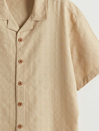 LC WAIKIKI Short Sleeve Poplin Boys' Shirt -S5GO82Z4-FJC