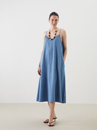 Woman BEIGE Jean Dress -S5IN71Z8-315 - S5IN71Z8-315 - LC Waikiki
