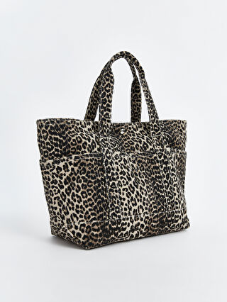 LC WAIKIKI Leopard Print Women's Top-Handle Bag -S5J148Z8