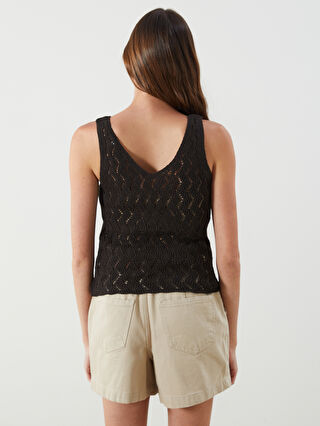 【THE SHISHIKUI】TANK BROWN LC WAIKIKI Woman BROWN Tank Top -S5QK52Z8-HDD - S5QK52Z8-HDD