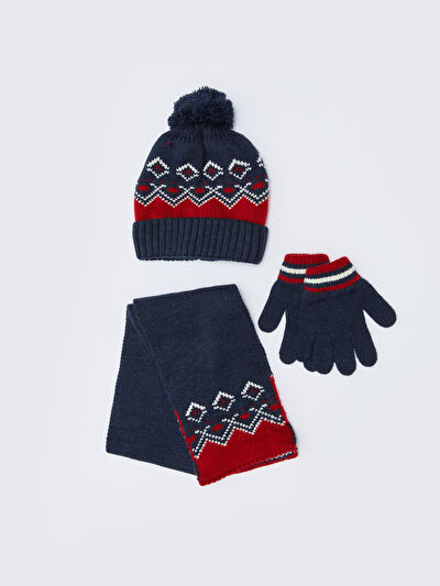 Baby boy hat scarf and gloves set new arrivals
