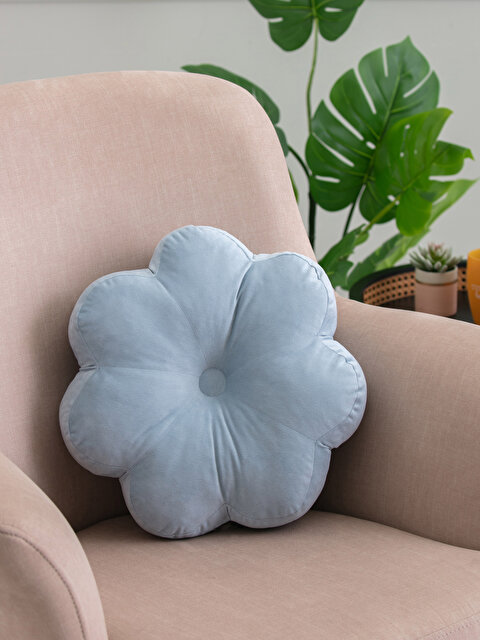 Daisy Filled Velvet Pillow 40x40 Cm - LCW HOME