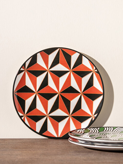 Керамическая тарелка с рисунком 19 см - LCW HOME