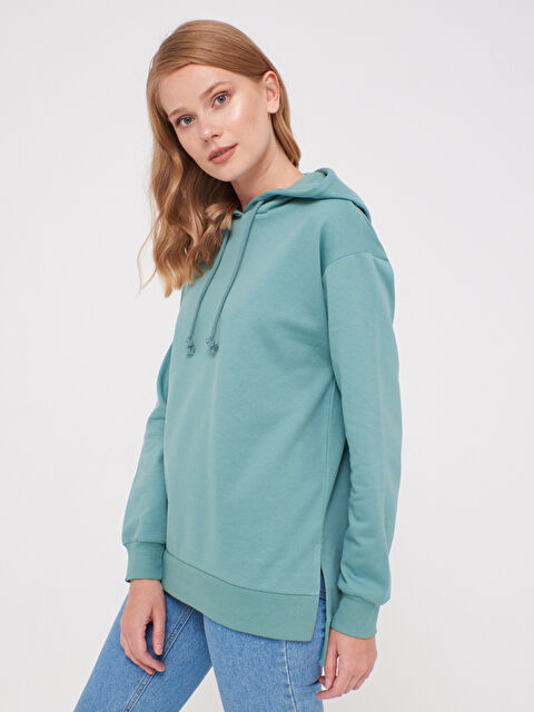 Sweatshirt Sweatshirt Kadin Uzun Sweatshirt Lc Waikiki