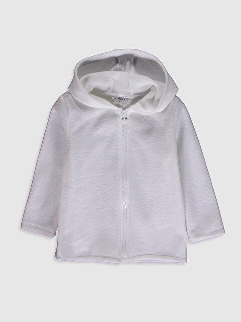 Kız &Ccedil;ocuk Fermuarlı Kap&uuml;şonlu Polar Sweatshirt - LC WAIKIKI