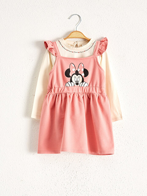 Kız Bebek Minnie Mouse Baskılı Tişört ve Elbise - LC WAIKIKI