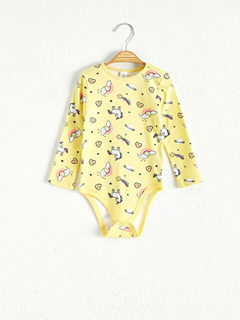 Kız Bebek Baskılı &Ccedil;ıt&ccedil;ıtlı Body