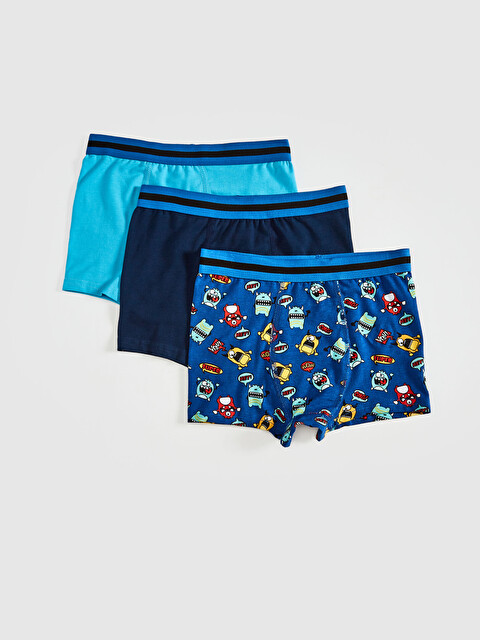 Erkek &Ccedil;ocuk Pamuklu Boxer 3'l&uuml; - LC WAIKIKI