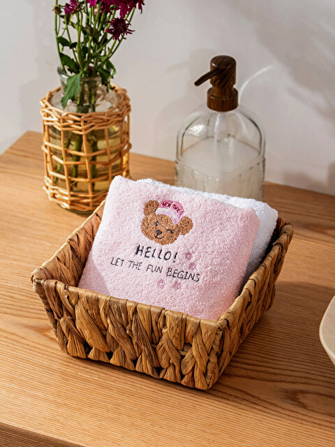 Embroidered Cotton Hand Towel 30x50 Cm - LCW HOME