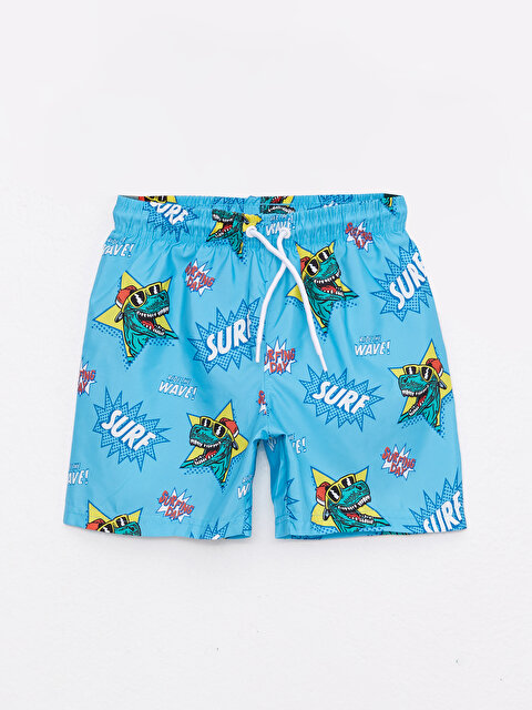 Printed Quick Drying Boy's Swim Shorts - LC WAIKIKI