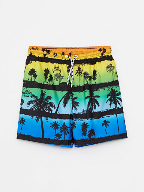 Пляжные шорты для мальчиков с принтом - LC WAIKIKI