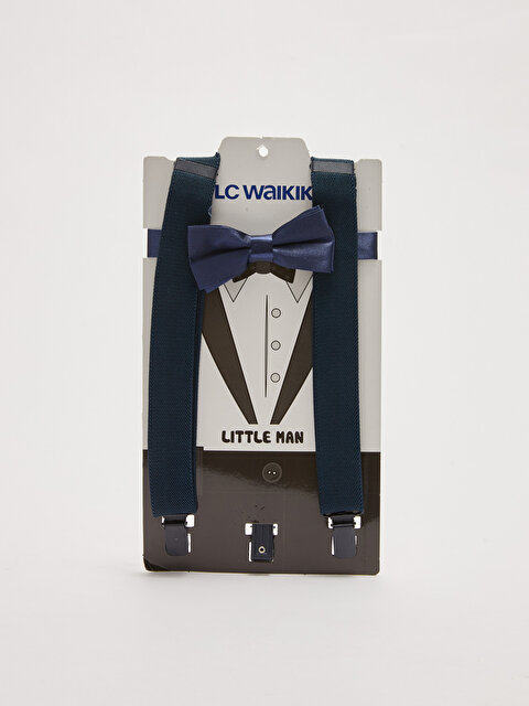 Зажим для мальчиков на подтяжках и галстуке-бабочке - LC WAIKIKI