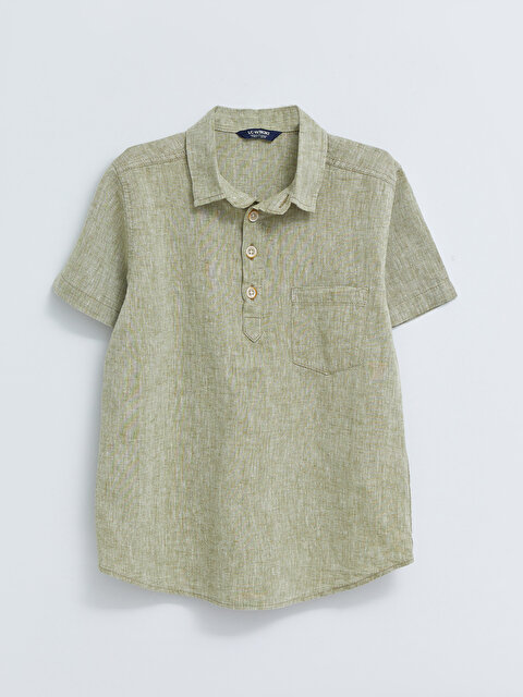 Базовая рубашка для мальчика с коротким рукавом - LC WAIKIKI