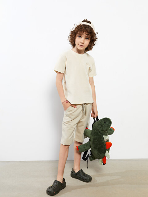Базовые шорты для мальчика с эластичным поясом  - LC WAIKIKI