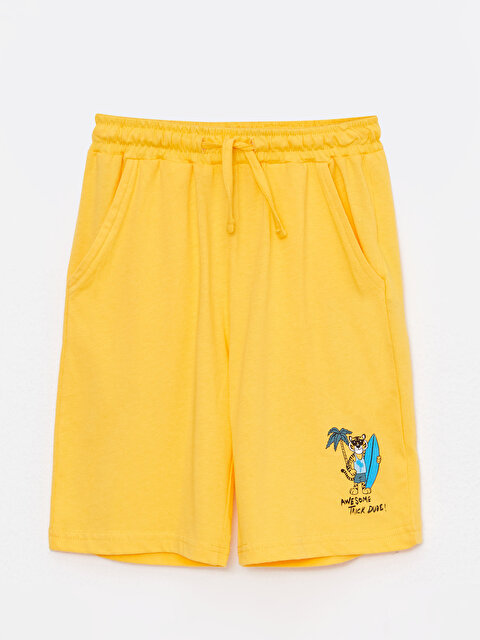 Elastic Waist Printed Boy Shorts - LC WAIKIKI