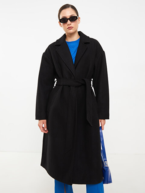 Куртка с воротником, прямое женское пальто с длинными рукавами, Cachet Coat - LC WAIKIKI