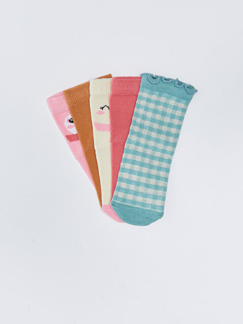 Patterned Baby Girl Socks 5 Pack - LC WAIKIKI