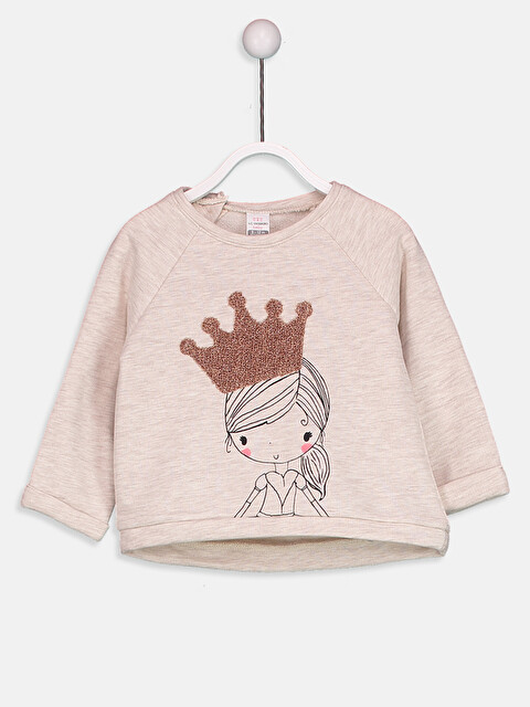 Kız Bebek Baskılı Sweatshirt - LC WAIKIKI