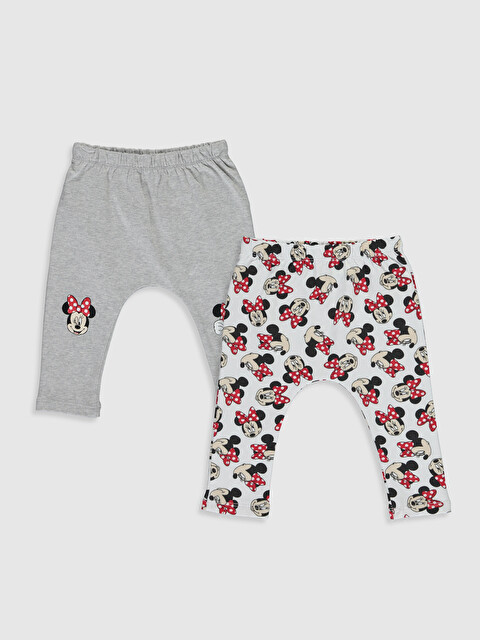 Yenidoğan Minnie Mouse Desenli Pantolon 2'li - LC WAIKIKI