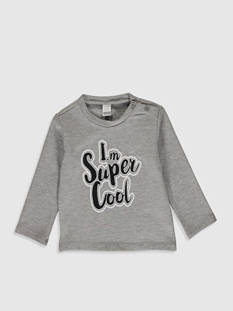 Erkek Bebek Yazı Baskılı Sweatshirt - LC WAIKIKI
