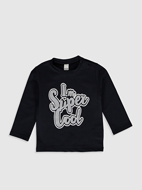 Erkek Bebek Yazı Baskılı Sweatshirt - LC WAIKIKI