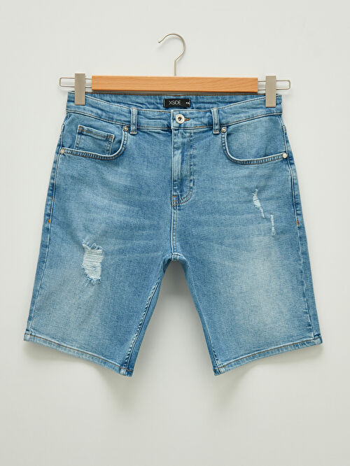 Siyah Xside Standart Kalip Erkek Jean Sort Lc Waikiki