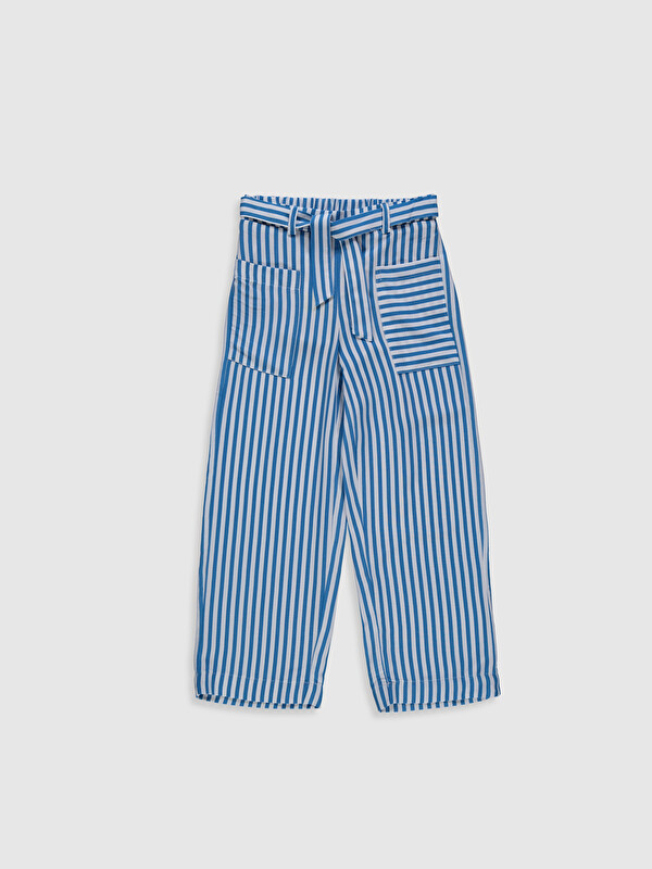 Kız &Ccedil;ocuk &Ccedil;izgili Viskon Pantolon - LC WAIKIKI