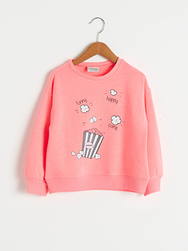 Kız &Ccedil;ocuk Baskılı Sweatshirt - LC WAIKIKI