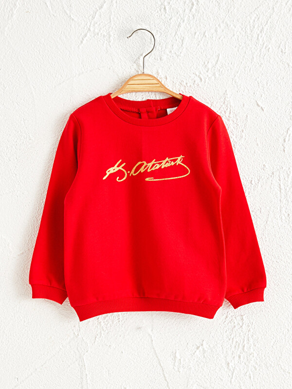 Kız Bebek Atat&uuml;rk İmzalı Sweatshirt - LC WAIKIKI