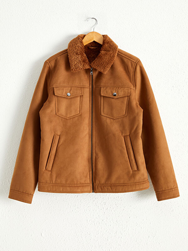 LCW CLASSIC Standart Kalıp K&uuml;rk Yaka S&uuml;et Mont - LC WAIKIKI