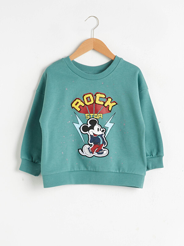 Erkek Bebek Mickey Mouse Baskılı Sweatshirt - LC WAIKIKI