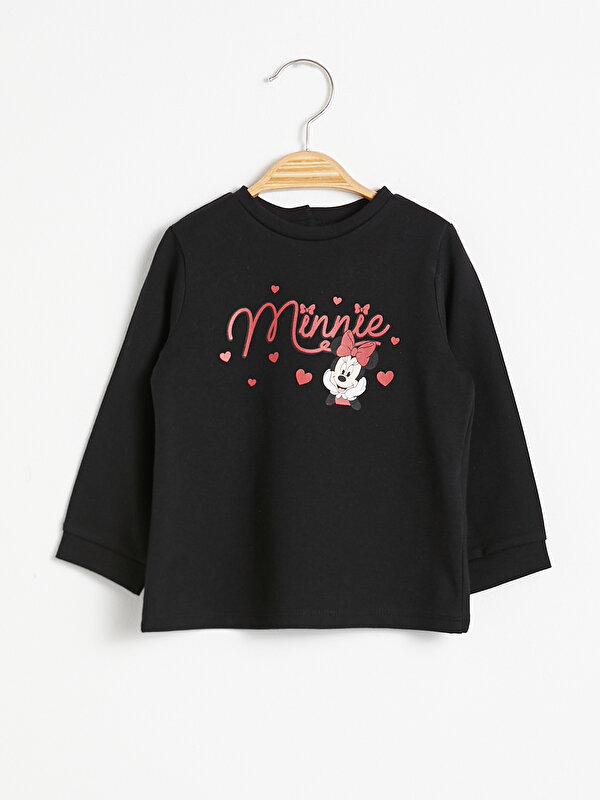 Kız Bebek Mickey ve Minnie Mouse Baskılı Sweatshirt - LC WAIKIKI