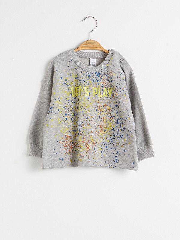 Erkek Bebek Baskılı Sweatshirt - LC WAIKIKI