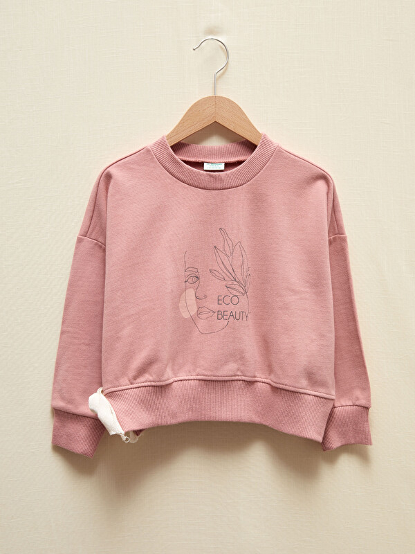 Kız &Ccedil;ocuk Organik Pamuklu Sweatshirt - LC WAIKIKI