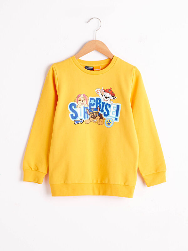 Erkek &Ccedil;ocuk Paw Patrol Baskılı Sweatshirt
