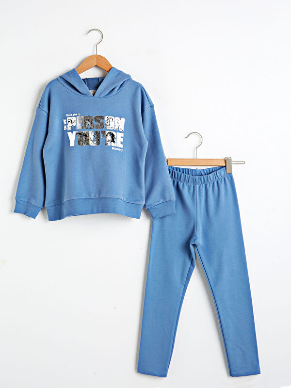 Kız &Ccedil;ocuk Sweatshirt ve Tayt - LC WAIKIKI
