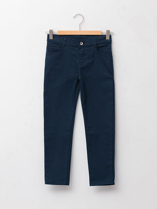 Super Slim Fit Gabardin Erkek &Ccedil;ocuk Pantolon