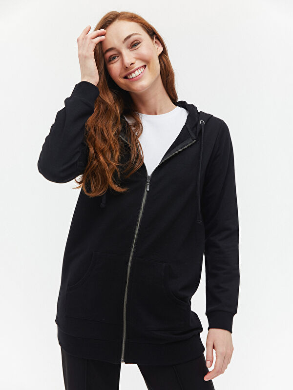 Kadin Sweatshirt Uzun Sweatshirt Hoodie Lc Waikiki