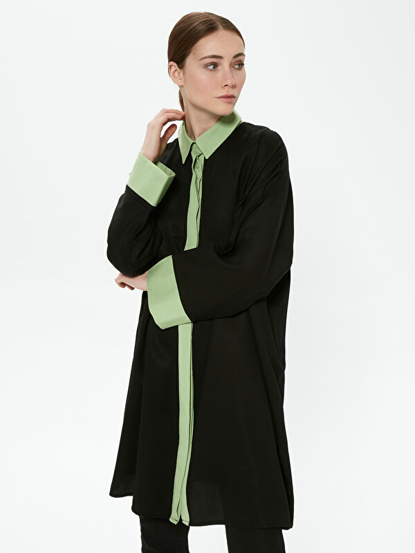 MODEST Yakalı Oversize Tunik - LC WAIKIKI