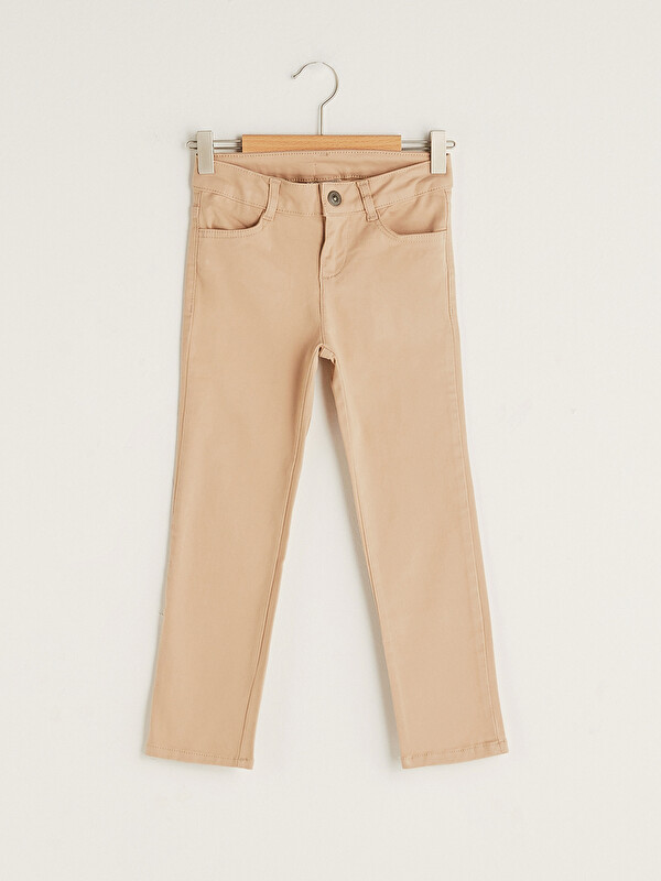 Slim Fit Gabardin Kız &Ccedil;ocuk Pantolon - LC WAIKIKI