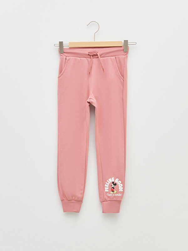 Beli Lastikli Mickey Mouse Baskılı Kız &Ccedil;ocuk Jogger Eşofman Altı