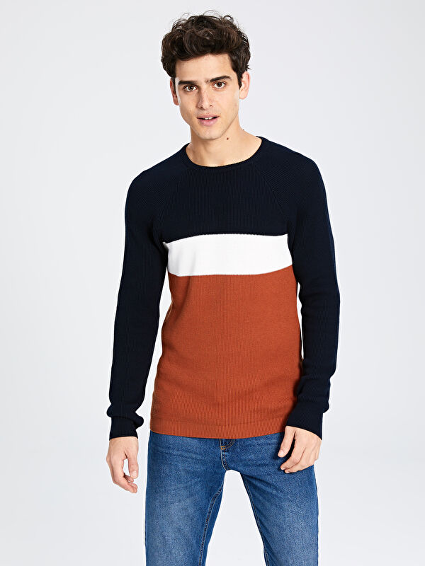 Slim Fit Bisiklet Yaka İnce Triko Kazak - LC WAIKIKI