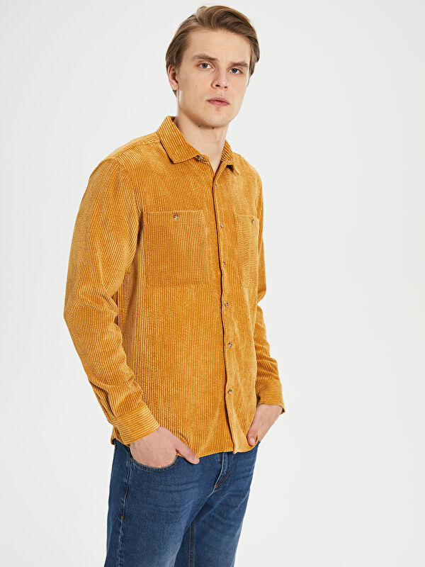 Regular Fit Kadife Fitilli G&ouml;mlek - LC WAIKIKI