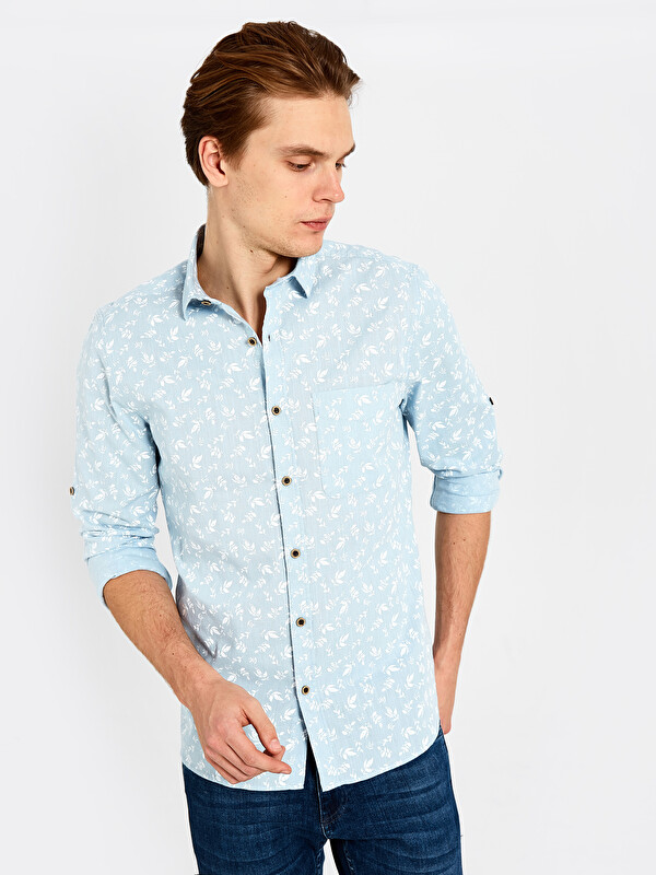 Ekstra Slim Fit Desenli G&ouml;mlek - LC WAIKIKI