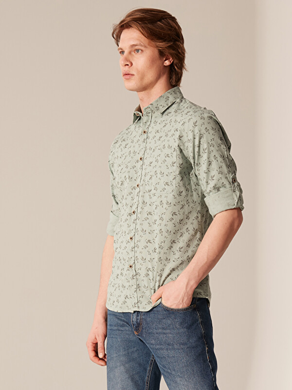 Ekstra Slim Fit Desenli G&ouml;mlek - LC WAIKIKI