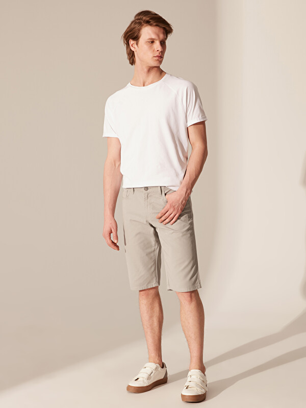Slim Fit Gabardin Şort - LC WAIKIKI